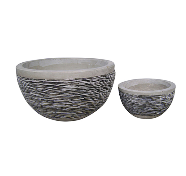 Stone Mosaic Pot Cement TQV_P26002