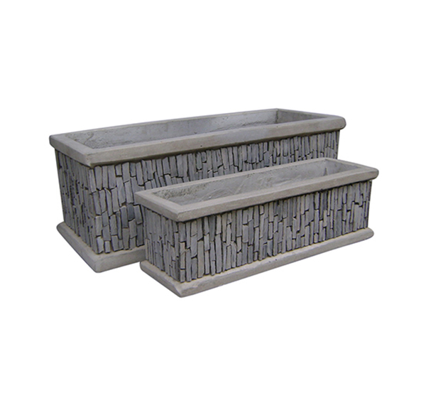 Stone Mosaic Pot Cement TQV_P26007