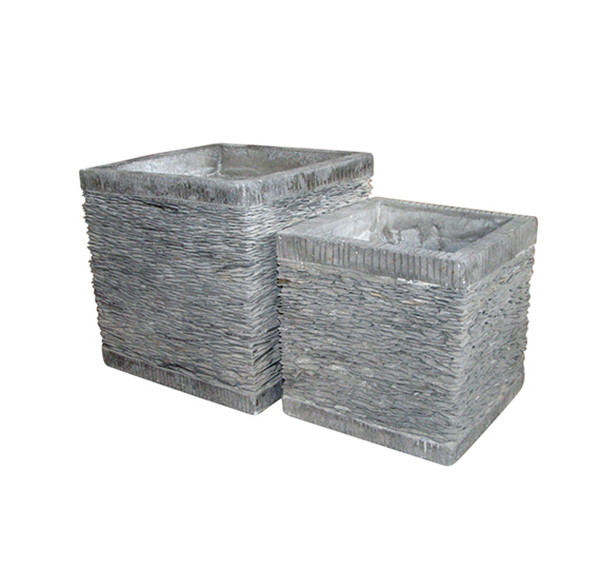 Stone Mosaic Pot Cement TQV_P26024