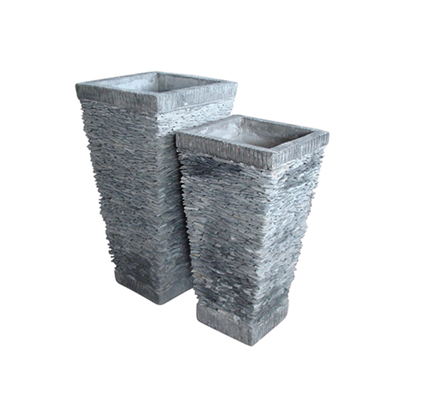 Stone Mosaic Pot Cement TQV_P26031