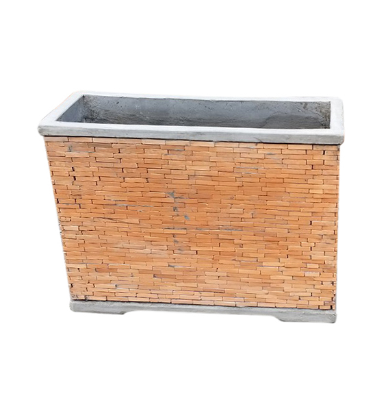 Teracotta Mosaic Pot Cement TQV_P26066