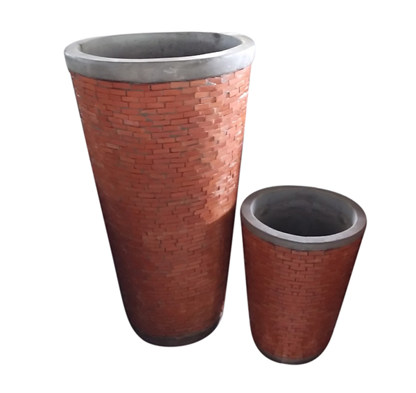 Teracotta Mosaic Pot Cement TQV_P26069