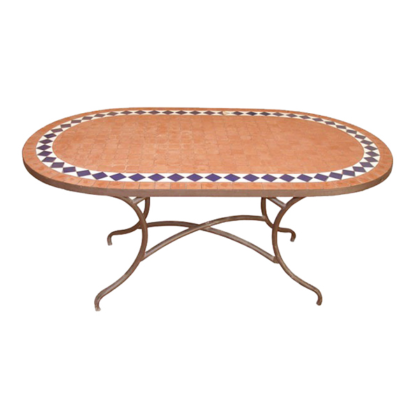 Mosaic Oval Table TQV_216036