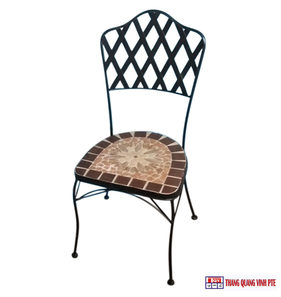 Ghế sắt mosaic TQV_216086