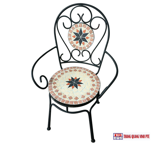 Ghế sắt mosaic TQV_216148