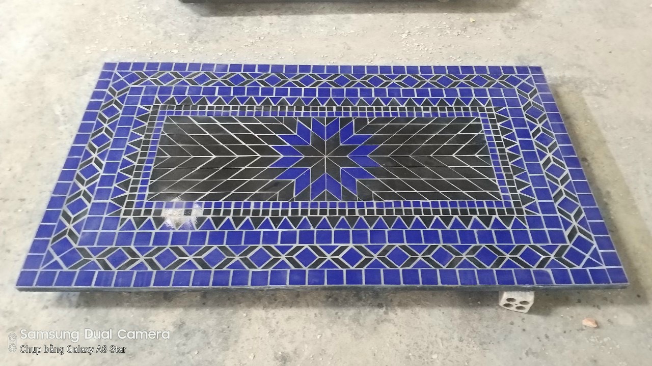 Bàn chữ nhật Mosaic TQV 2022